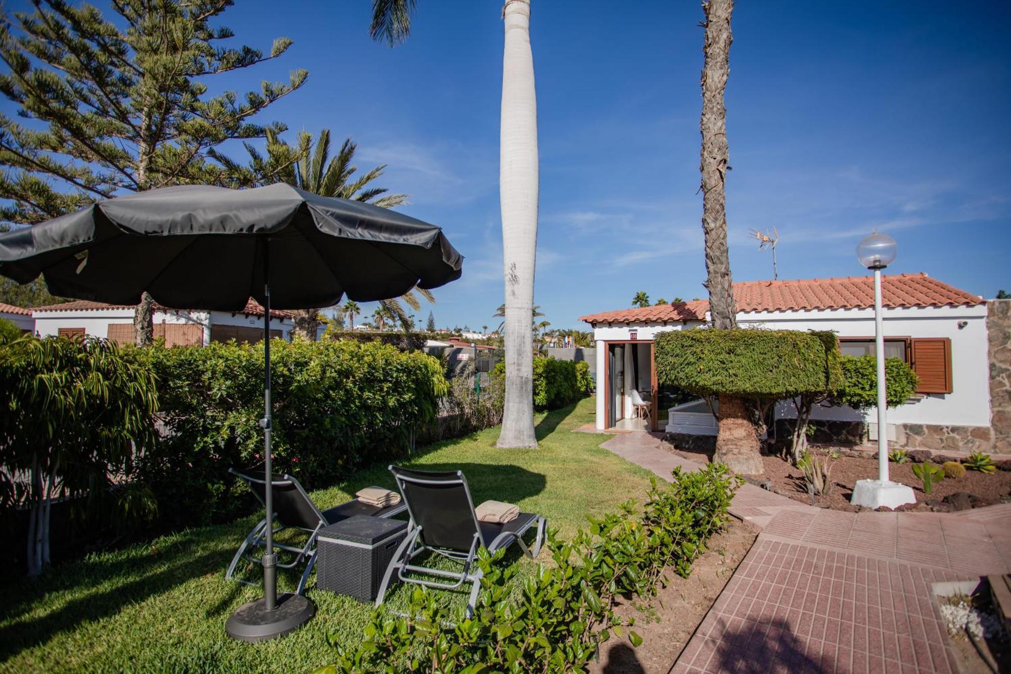 Bungalow de 1 dormitorio con vistas al jardín